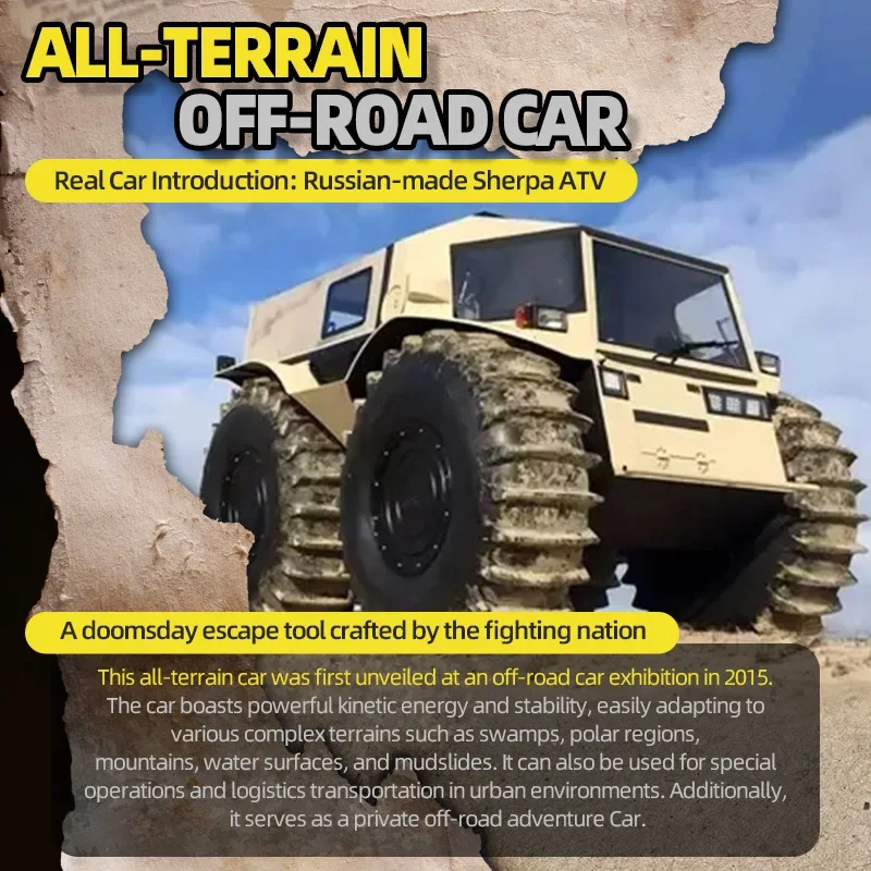 Coche RC teledirigido anfibio todoterreno impermeable para niños - imagen 2