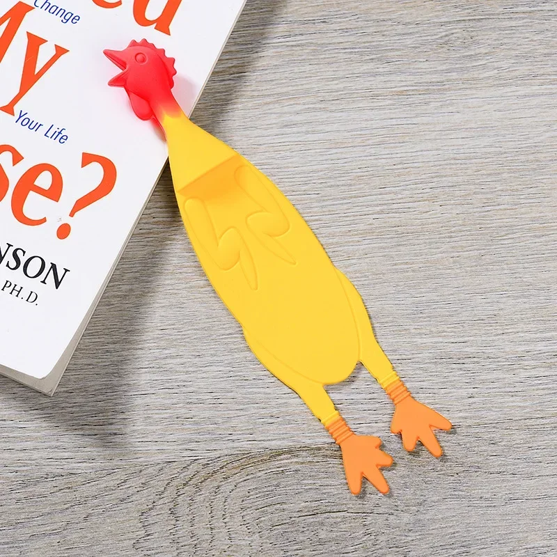 Marcapáginas infantil con forma de pollo – Suave y divertido para leer - imagen 2