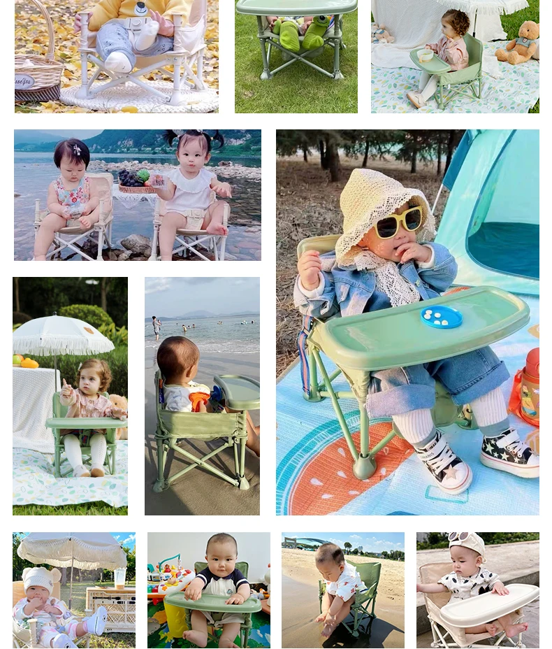 Silla infantil junto al mar