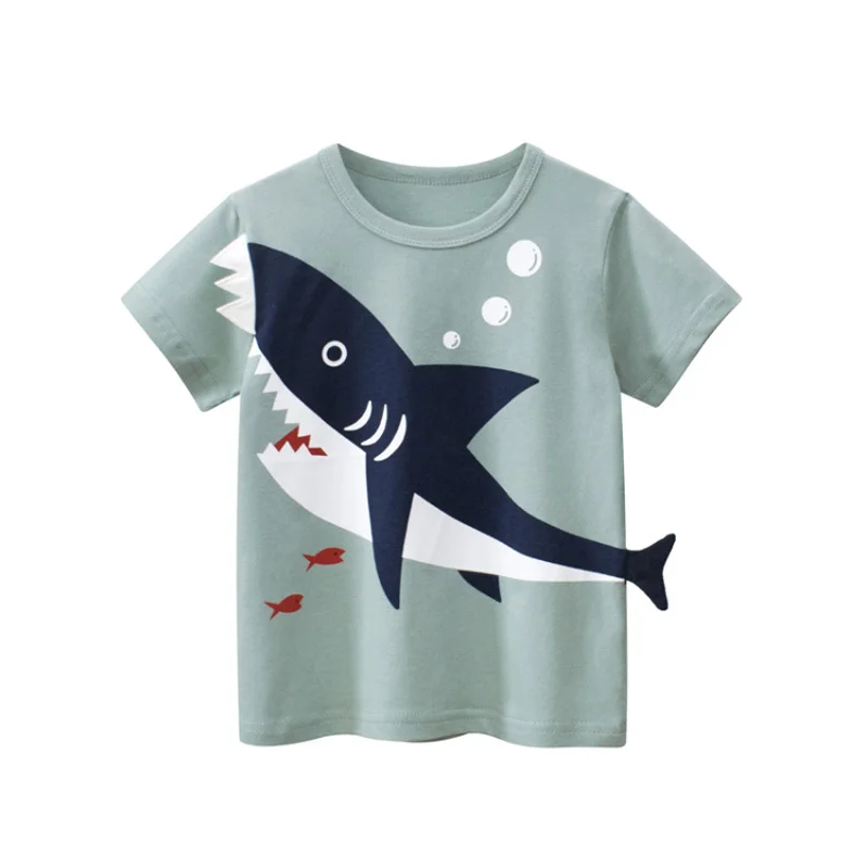 Camisetas de verano manga corta para niños, prenda interior - imagen 5