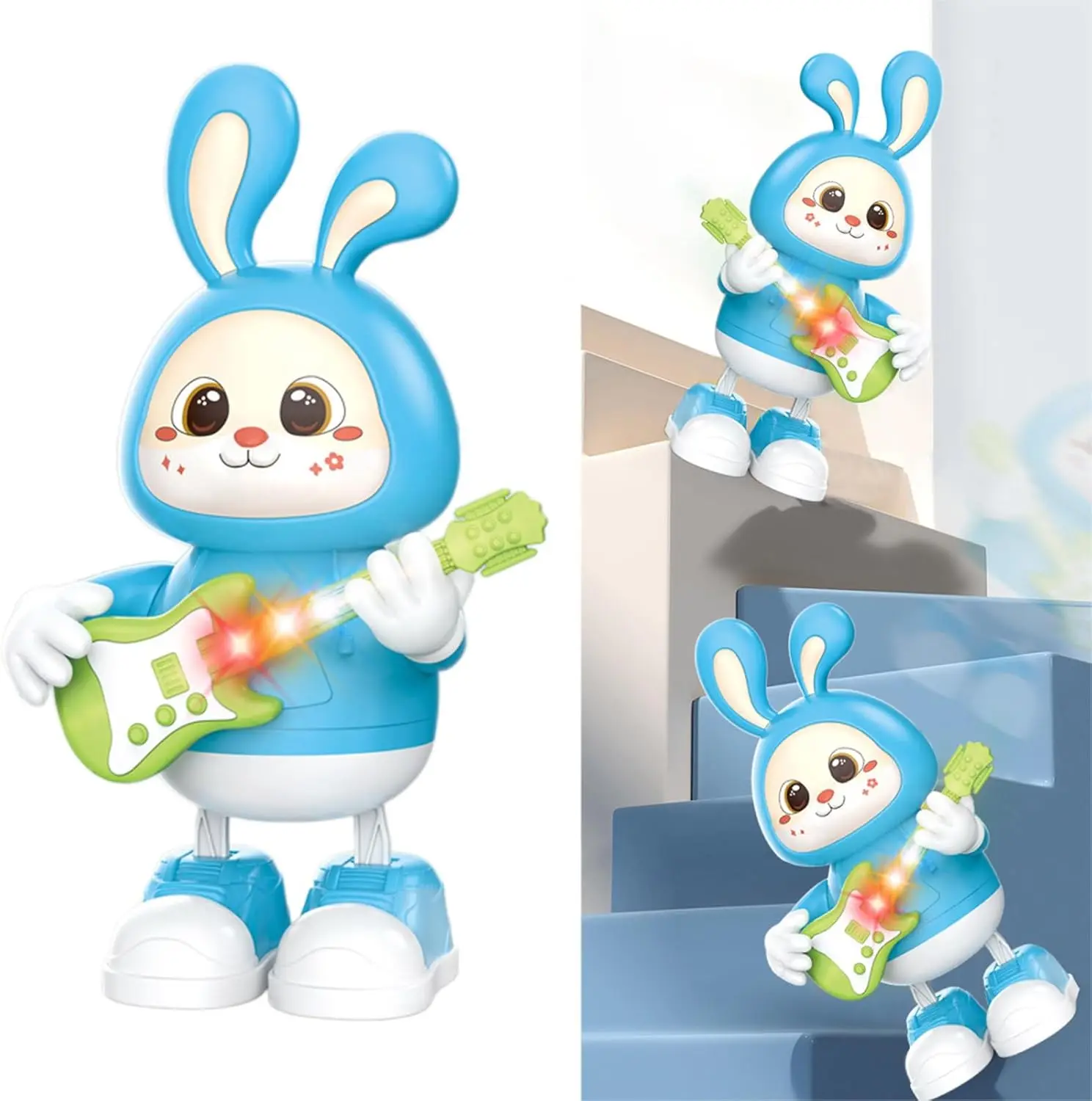 Conejo musical interactivo para bebés – Baile con luces - imagen 3