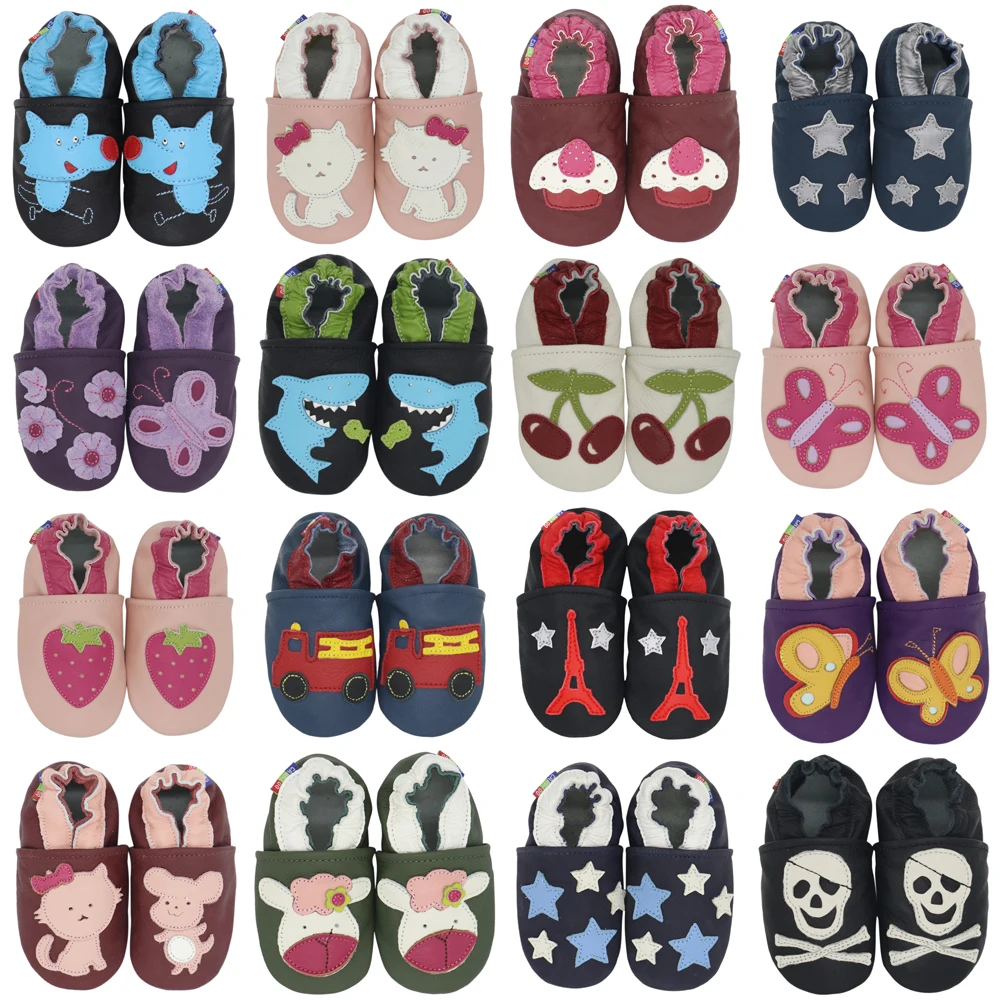Zapatillas piel para primeros pasos – Carozoo bebé]!d~[ - imagen 3