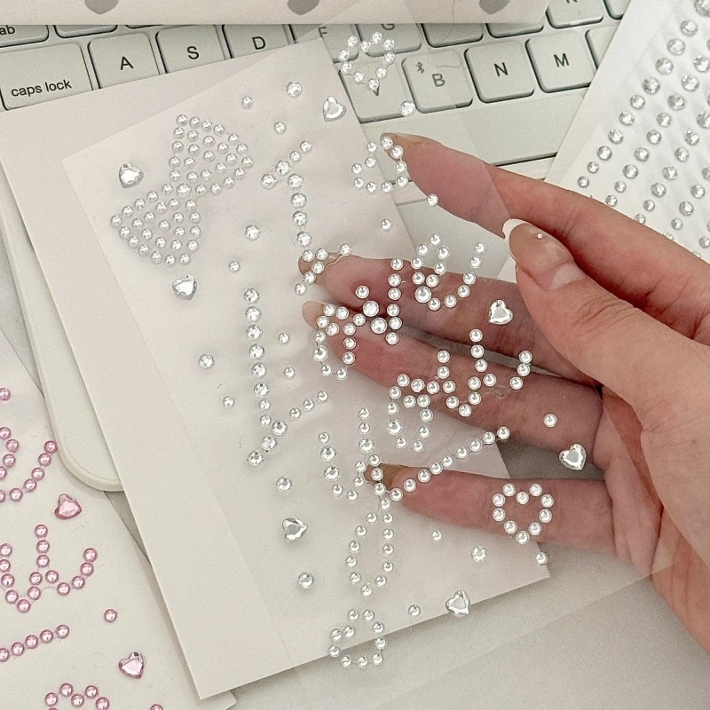 Pegatinas con diamantes adhesivas para feliz cumpleaños: te amo