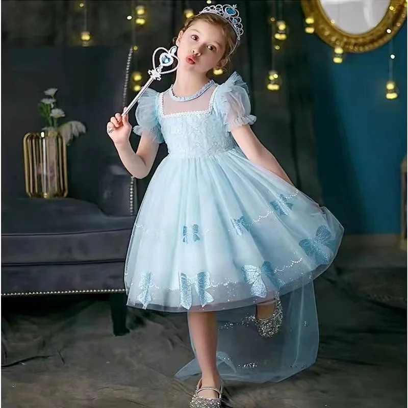 Vestido de princesa para niña con vuelo festivo - imagen 4