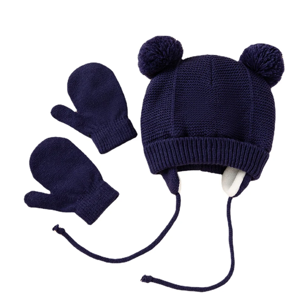Gorro de punto con orejas para bebé – Abrigado para invierno - imagen 4
