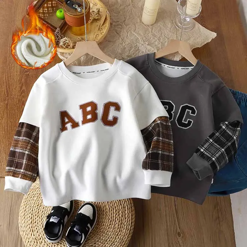 Sudadera acolchada gruesa de invierno para niños – Ropa deportiva - imagen 3