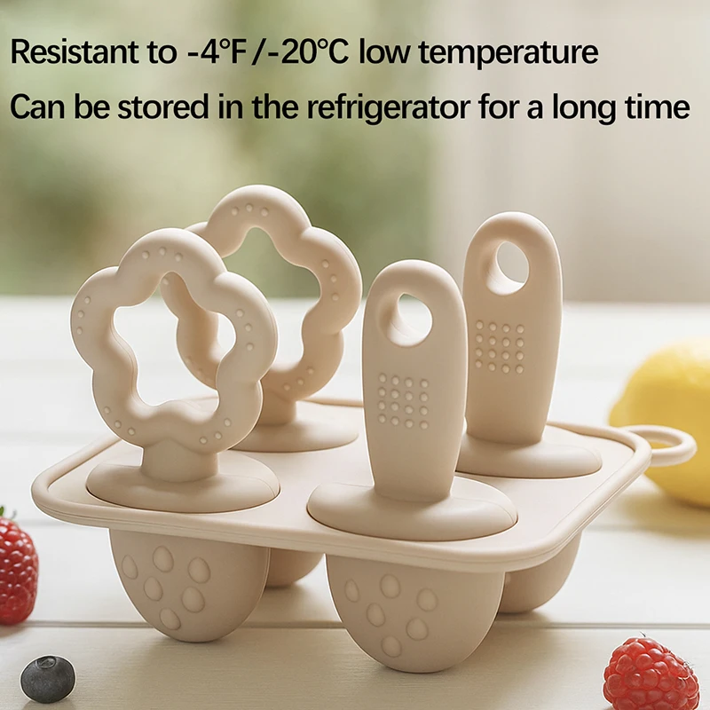Moldes de silicona para paletas de bebé: bandeja con palos - imagen 5