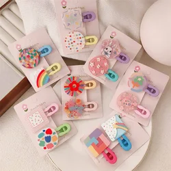Pinza de pelo grande pico pato floral pastel para niñas