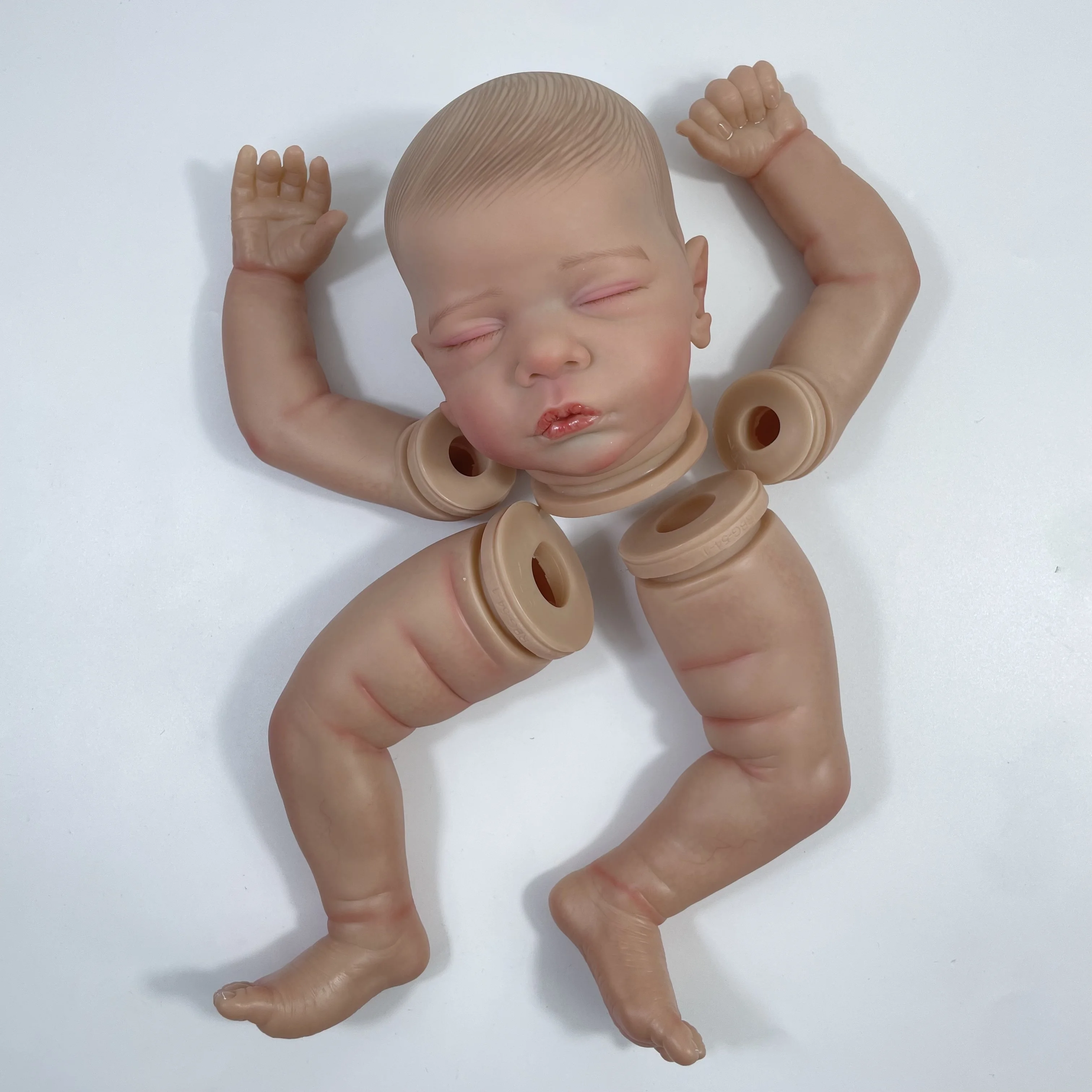 Muñeca Reborn Romy de piel pintada 3D con pestañas enraizadas - imagen 3
