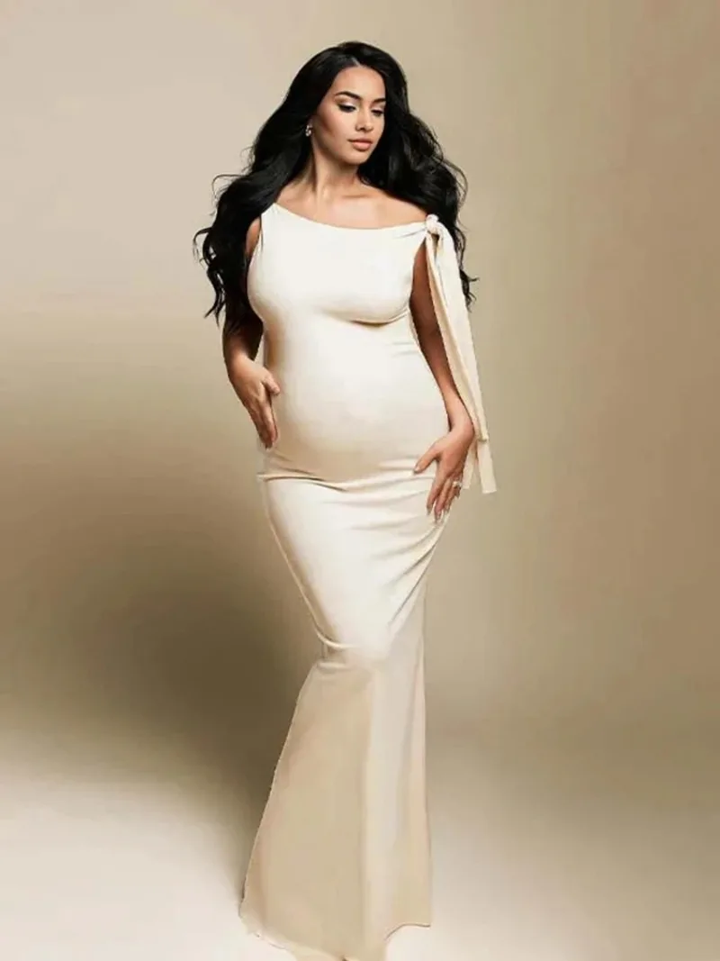Diseño de vestido de embarazo para fotografía