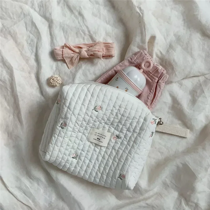 Kcute Bolsa de pañales para bebé con osito bordado - imagen 3