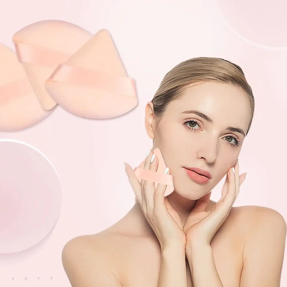 Esponja de maquillaje facial triangular suave para difuminar base - imagen 4