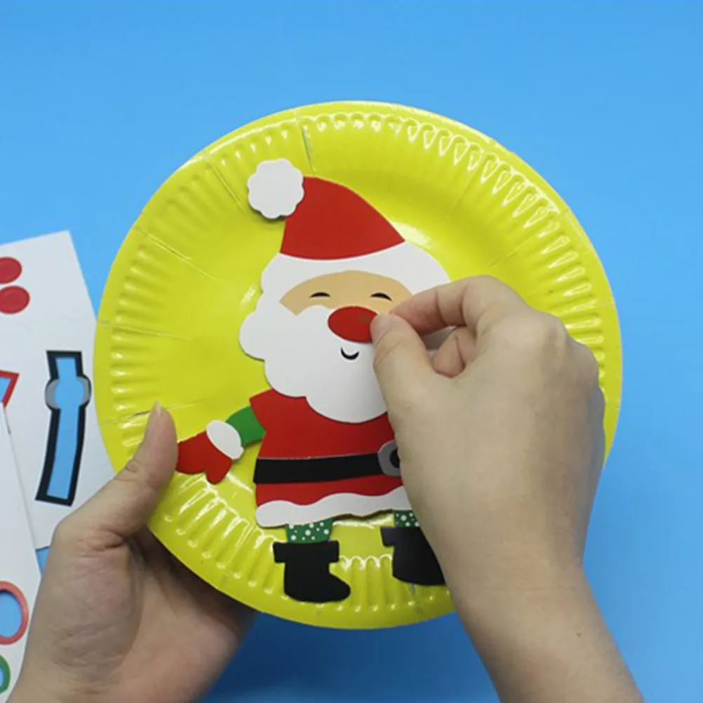 Pegatinas navideñas para platos de manualidades brillantes - imagen 5