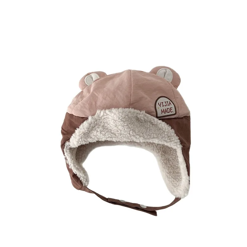 Gorro de invierno con orejeras, forro polar y a prueba de viento