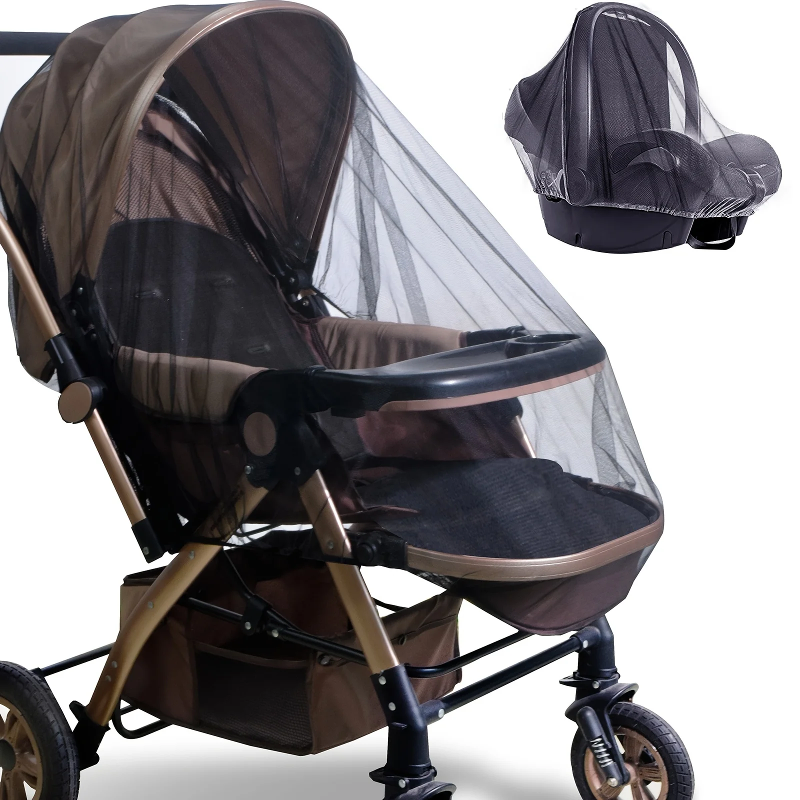 Mosquitera transpirable para cochecito anti-insectos y polvo