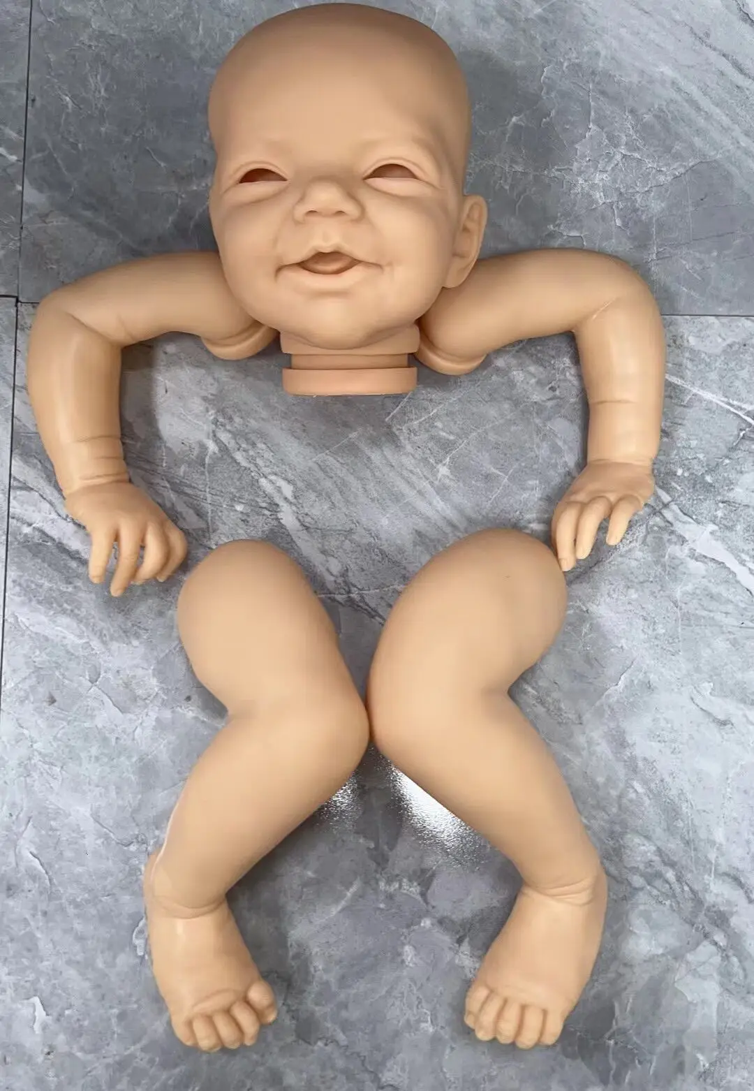 Muñeca reborn Charlie personalizable, cuerpo de tela y ojos