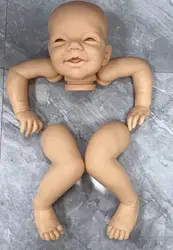 Muñeca reborn Charlie personalizable, cuerpo de tela y ojos