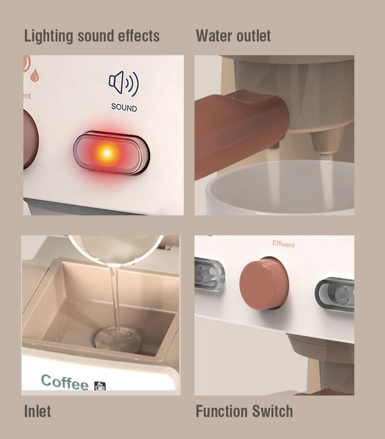 Juego de barista: cafetera infantil lista para jugar