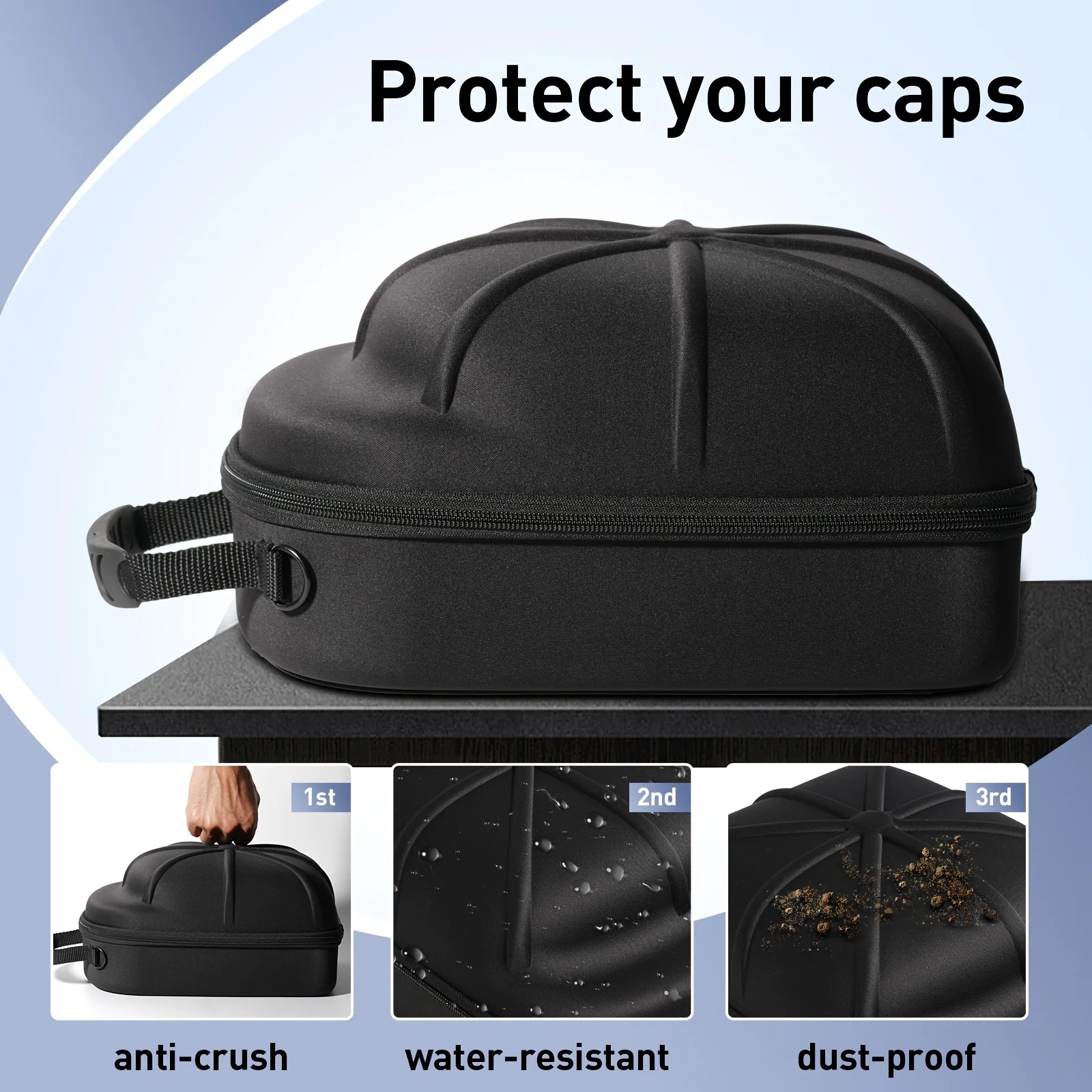 Bolsa protectora y transportable para gorra de béisbol infantil - imagen 2