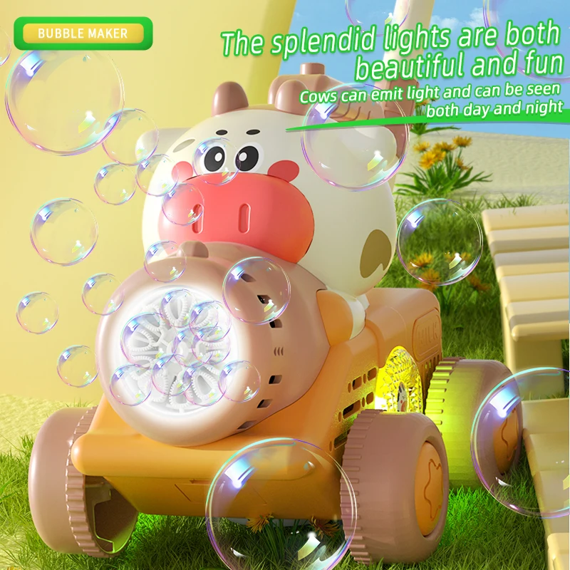 Carrito de burbujas eléctrico para hacer pompas con animales - imagen 3