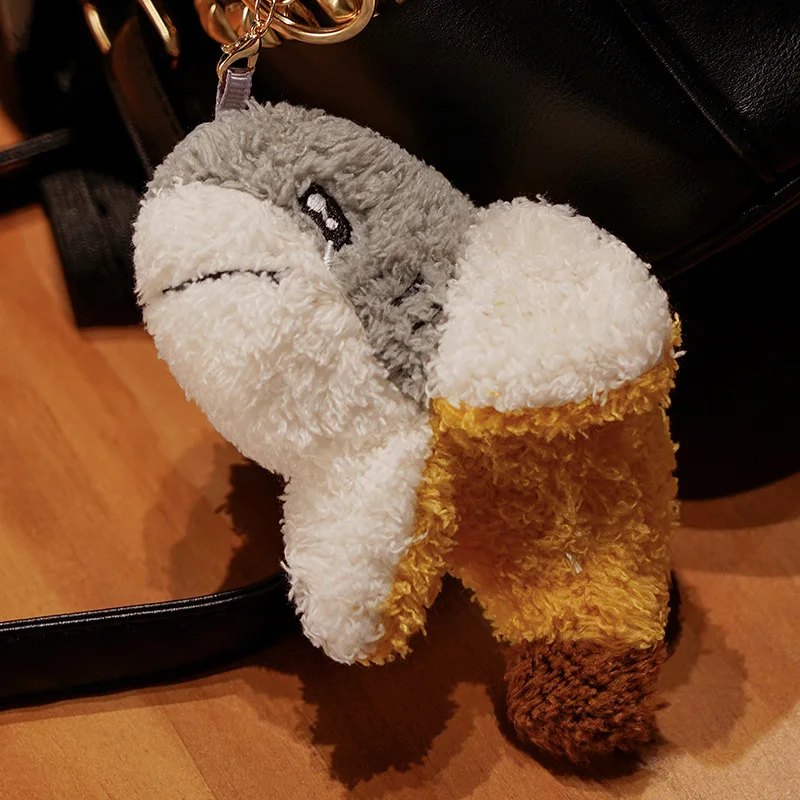 Peluche tiburón plátano transformable de dibujos animados suave - imagen 2