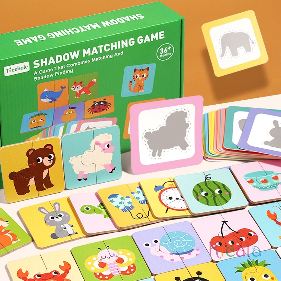 Tablero de rompecabezas de sombra Montessori