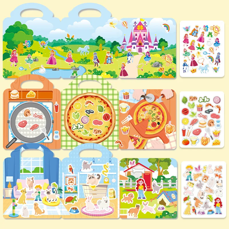 Libros de pegatinas reutilizables DIY con efecto gelatina y burbujas - imagen 5
