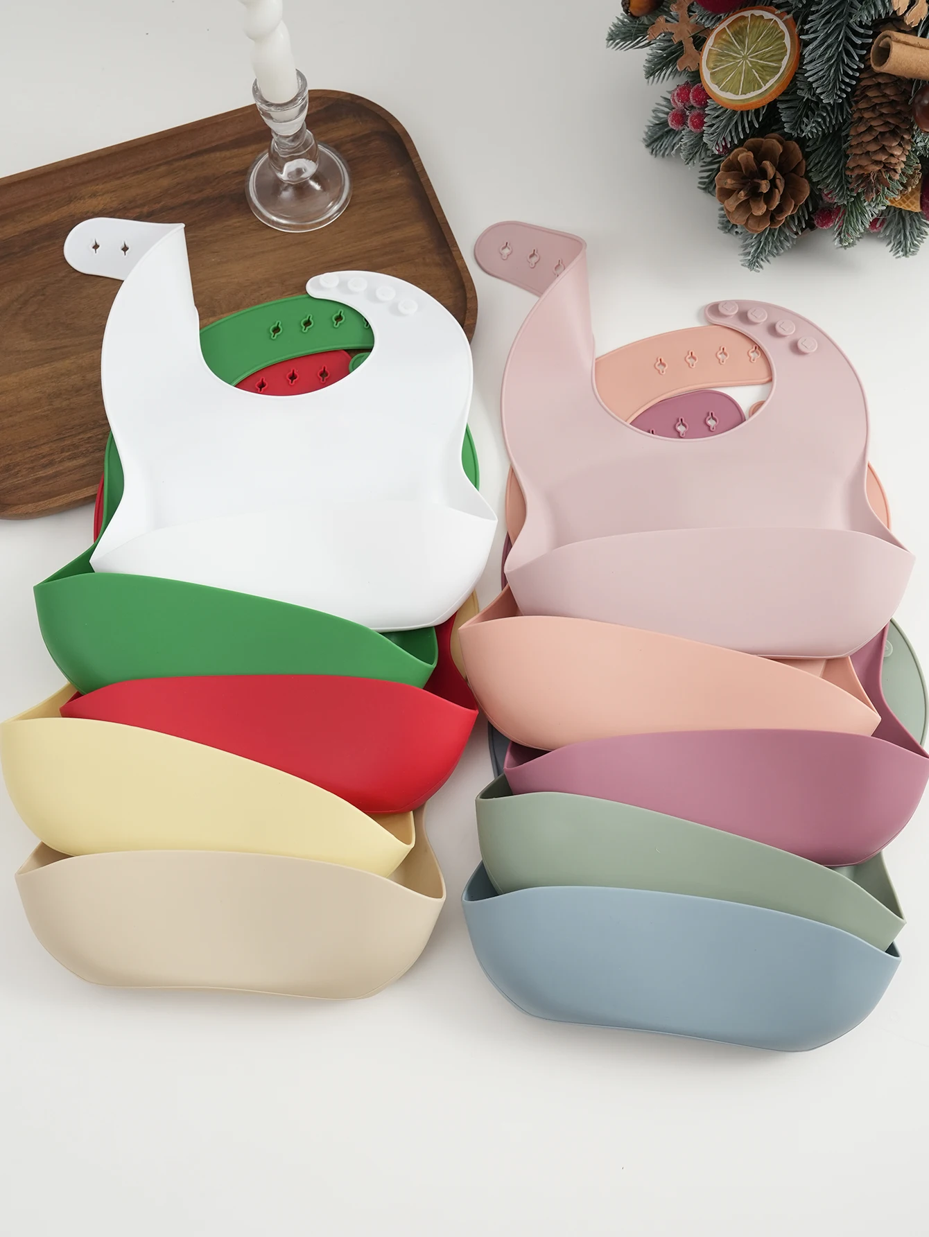 Babero de silicona impermeable para bebé