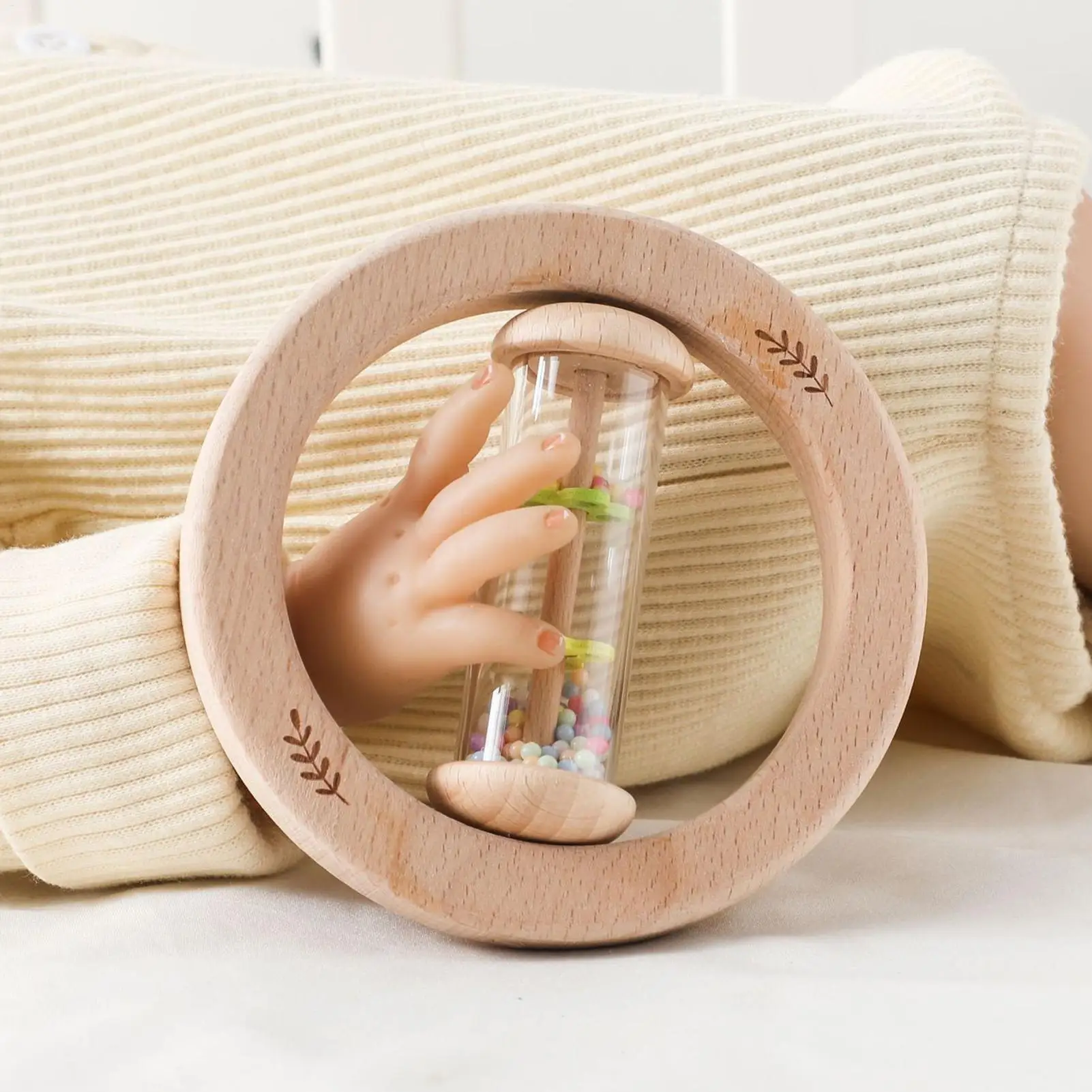 Palo de lluvia musical para bebé con agarre sensorial - imagen 2