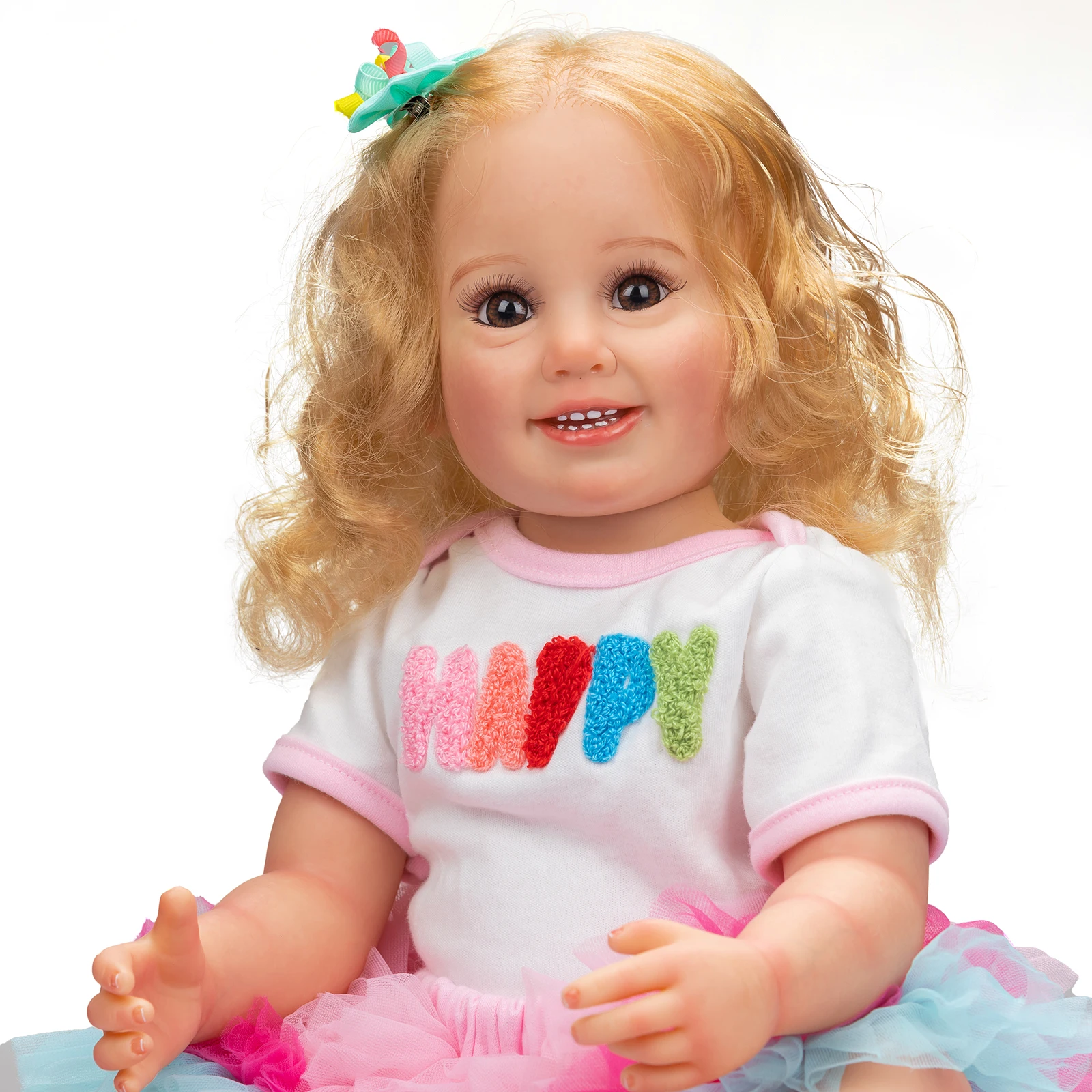 Muñeca reborn con ropa y chupete