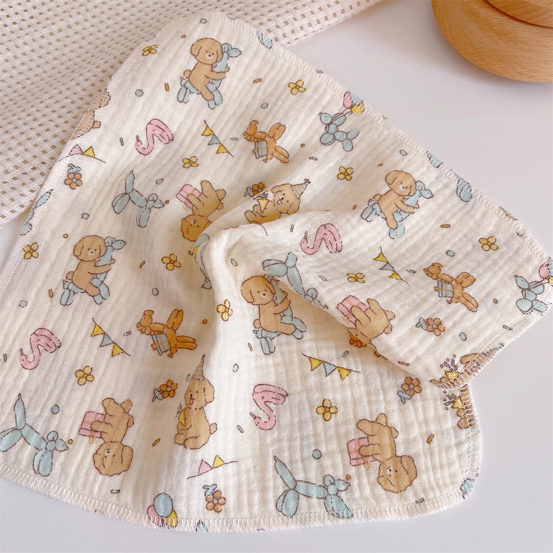 Babero de gasa de algodón suave – Estampado infantil - imagen 4
