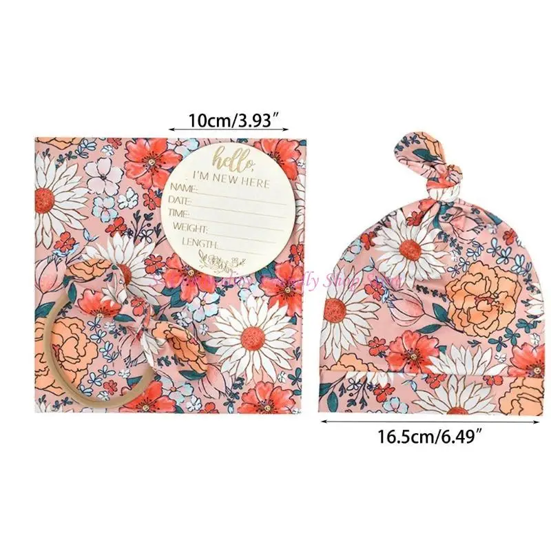 Diadema elástica para bebé con gorro de lactancia envolvente - imagen 5
