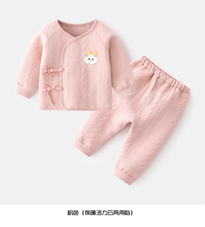 Conjunto recién nacido de algodón: top y pantalón con dibujo - imagen 4