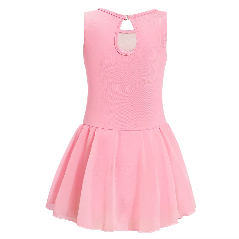 Maillot azul con falda para danza