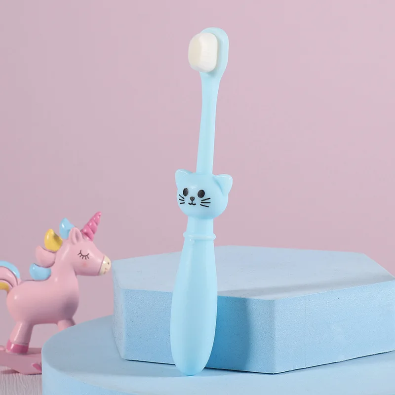 Cepillo de dientes infantil cerdas suaves para niños 1-6 años diseño gato - imagen 5