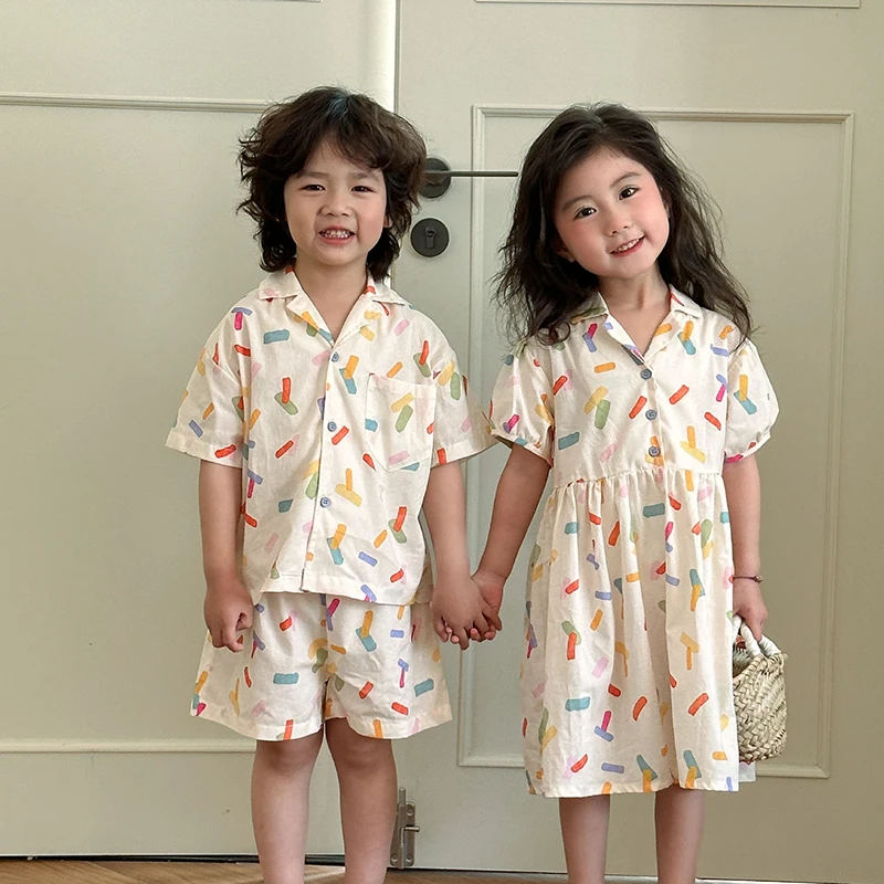 Conjuntos a juego para hermanos 2026: camisas y vestidos infantiles - imagen 3