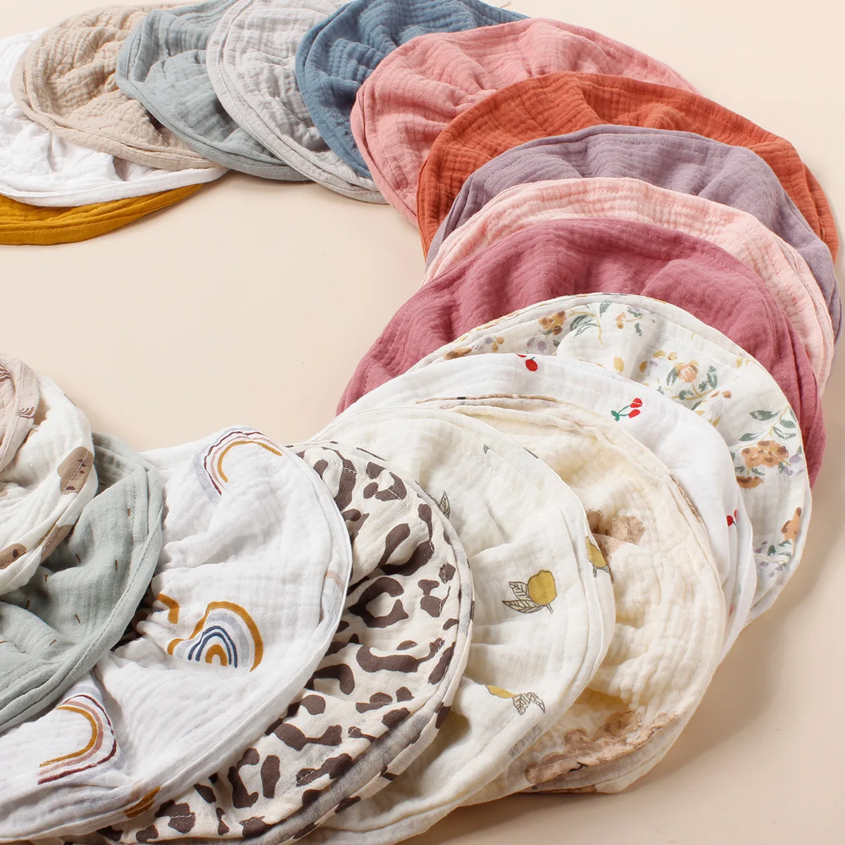 Babero bandana de gasa de algodón con cordón para bebé - absorbente - imagen 5