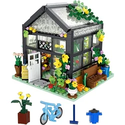 Casa de flores con luces – Juego construcción