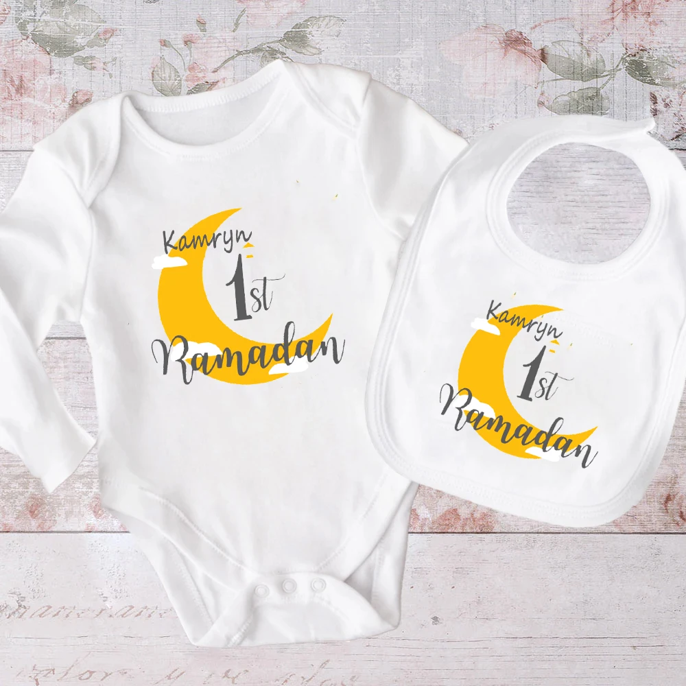 Pelele Eid para bebé niña – Conjunto 2 piezas con diseño festivo - imagen 3