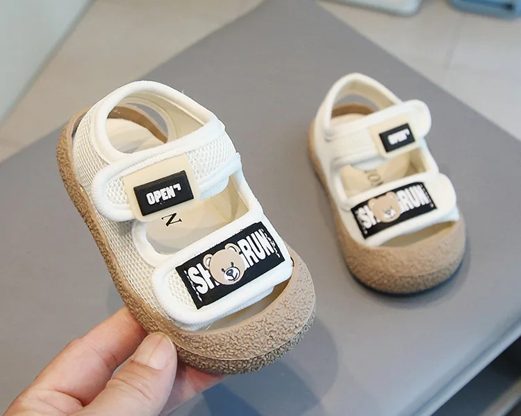Sandalias transpirables verano para niños con suela antideslizante oso - imagen 2
