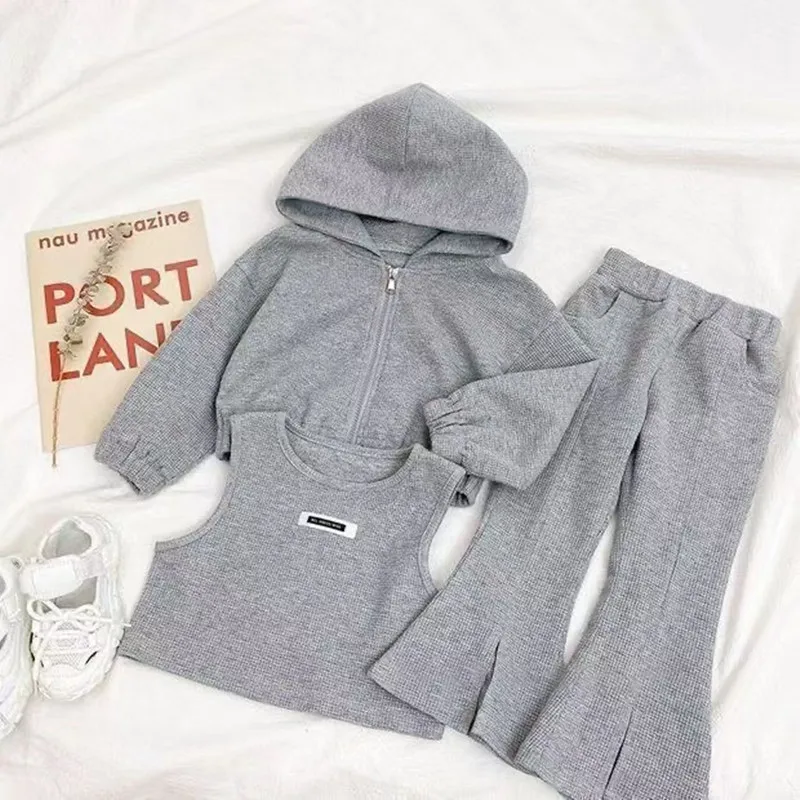 Conjunto de otoño con abrigo y chaleco para bebé, pantalón incluido - imagen 4