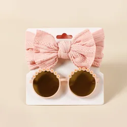 Conjunto de accesorios para bebé niña – Diademas, gafas de sol y calcetines florecitas