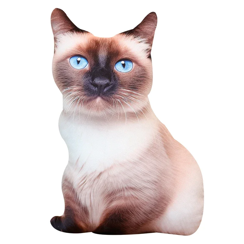 Peluche de gato 3D realista para sofá y regalo de decoración - imagen 2