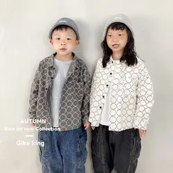 Camisa infantil ligera estilo japonés de primavera, estampado