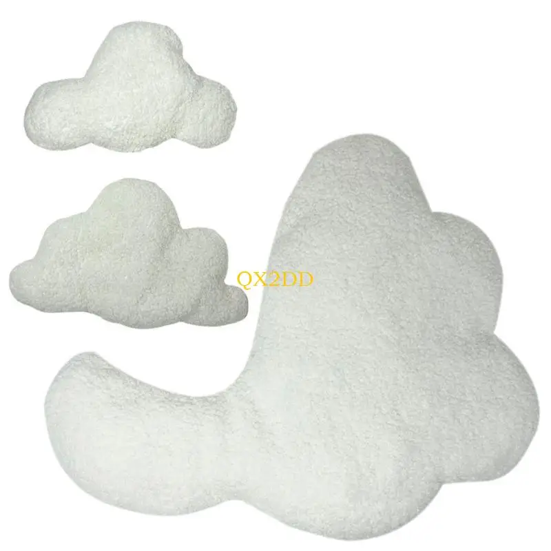 QX2D Almohada peluche suave para recién nacidos, nube decorativa - imagen 5