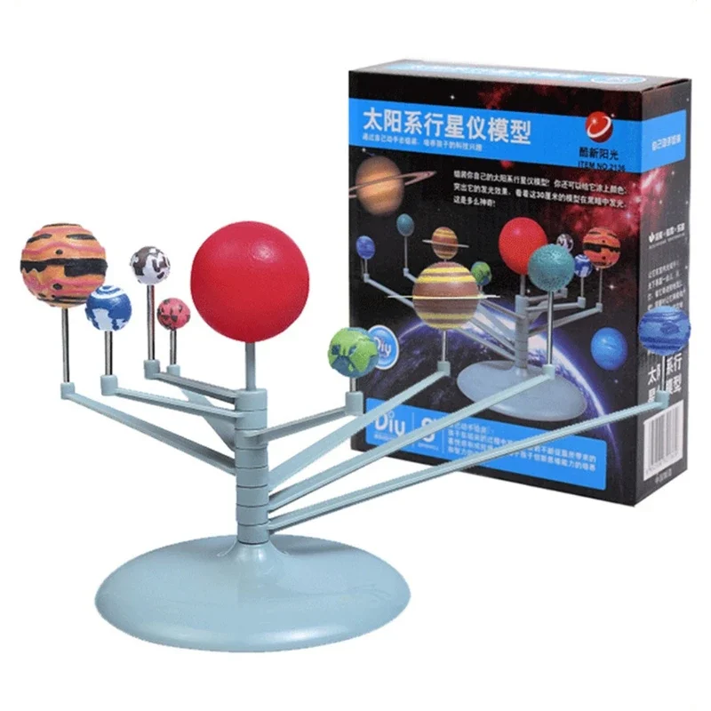 Juguete educativo sistema solar para pintar planetas y colores