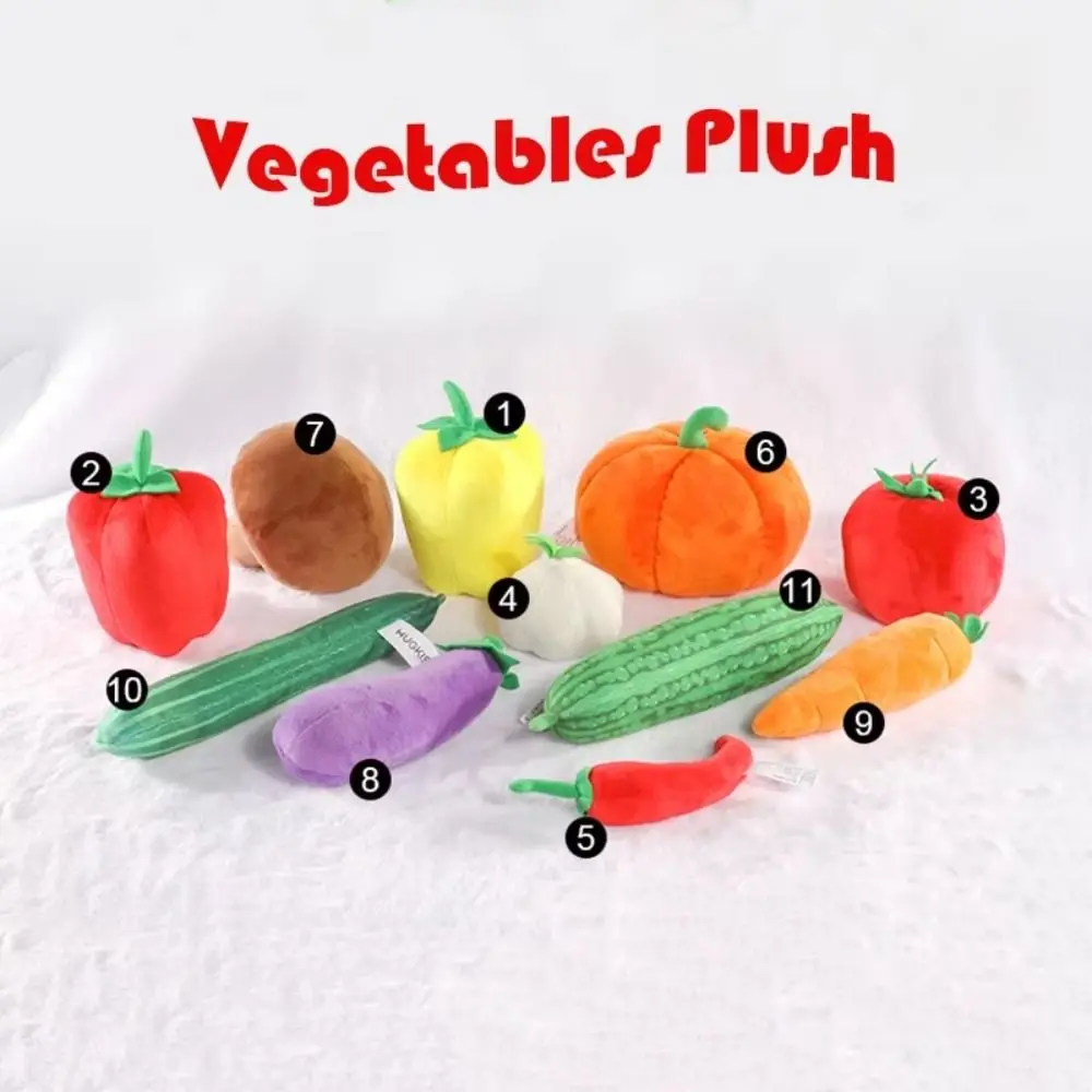 Peluche educativo de frutas y verduras suave para jugar en casa - imagen 4