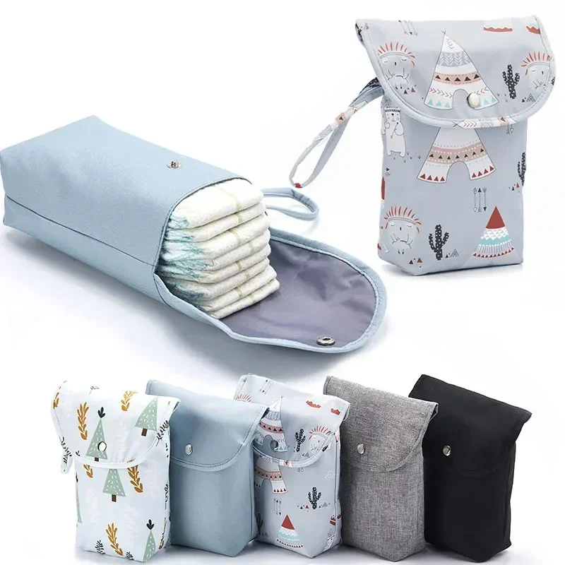 Bolsa de pañales reutilizable para bebé con colgante impermeable