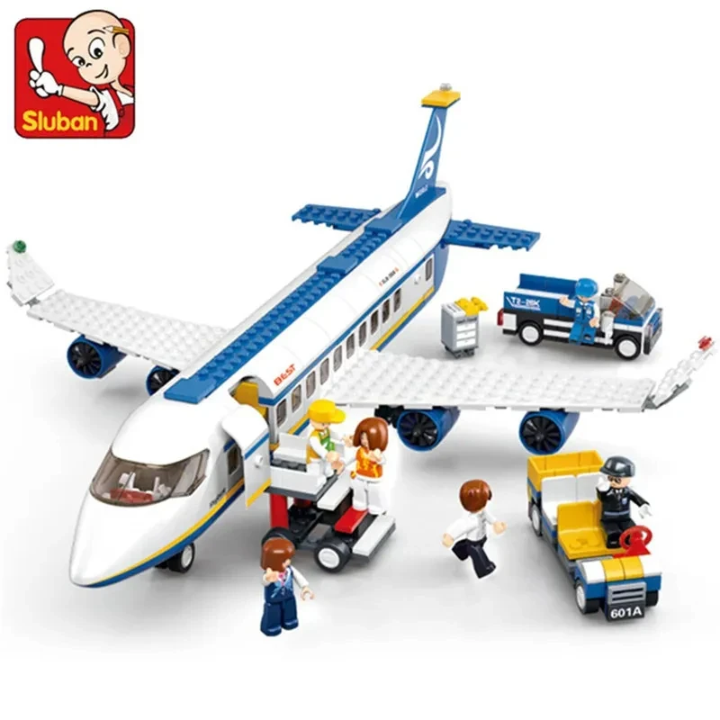 Bloques de construcción educativos con aviones y ambulancia para niños - imagen 2