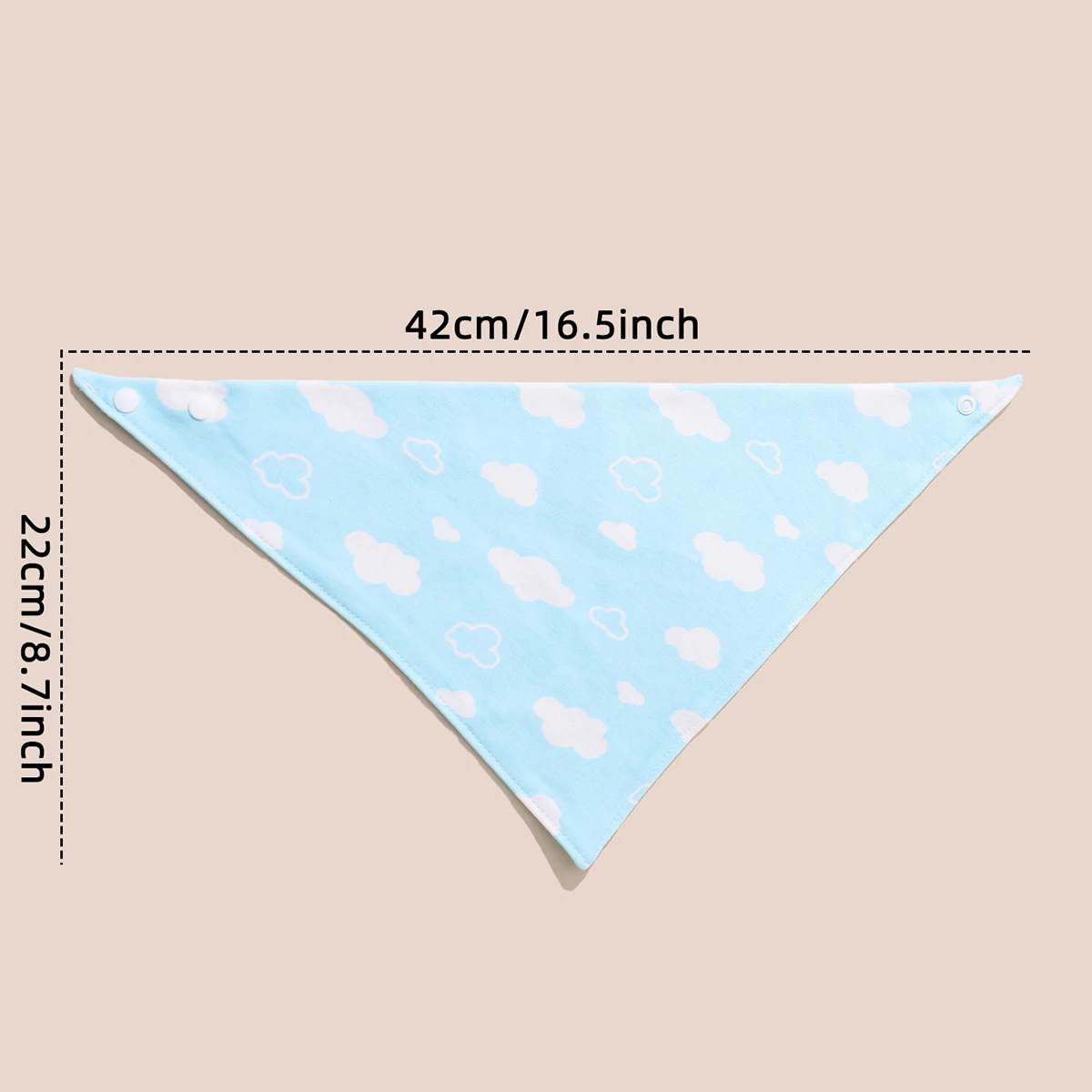 Babero bandana impermeable de algodón – Suave y absorbente - imagen 4